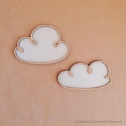 Wood cloud decor piece, great for small world play or display.