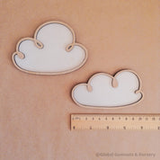 Wood cloud decor piece, great for small world play or display.