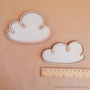 Wood cloud decor piece, great for small world play or display.