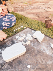 Geology dig kit featuring opal excavation blocks and tools, perfect for budding geologists and sensory play.