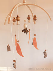Platypus Nursery Mobile: Handmade crib mobile with platypus design.