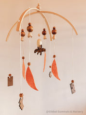 Platypus Nursery Mobile: Handmade crib mobile with platypus design.
