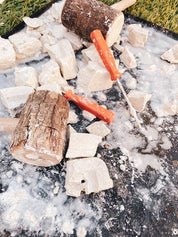 Geology dig kit featuring opal excavation blocks and tools, perfect for budding geologists and sensory play.
