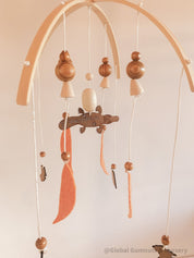 Platypus Nursery Mobile: Handmade crib mobile with platypus design.