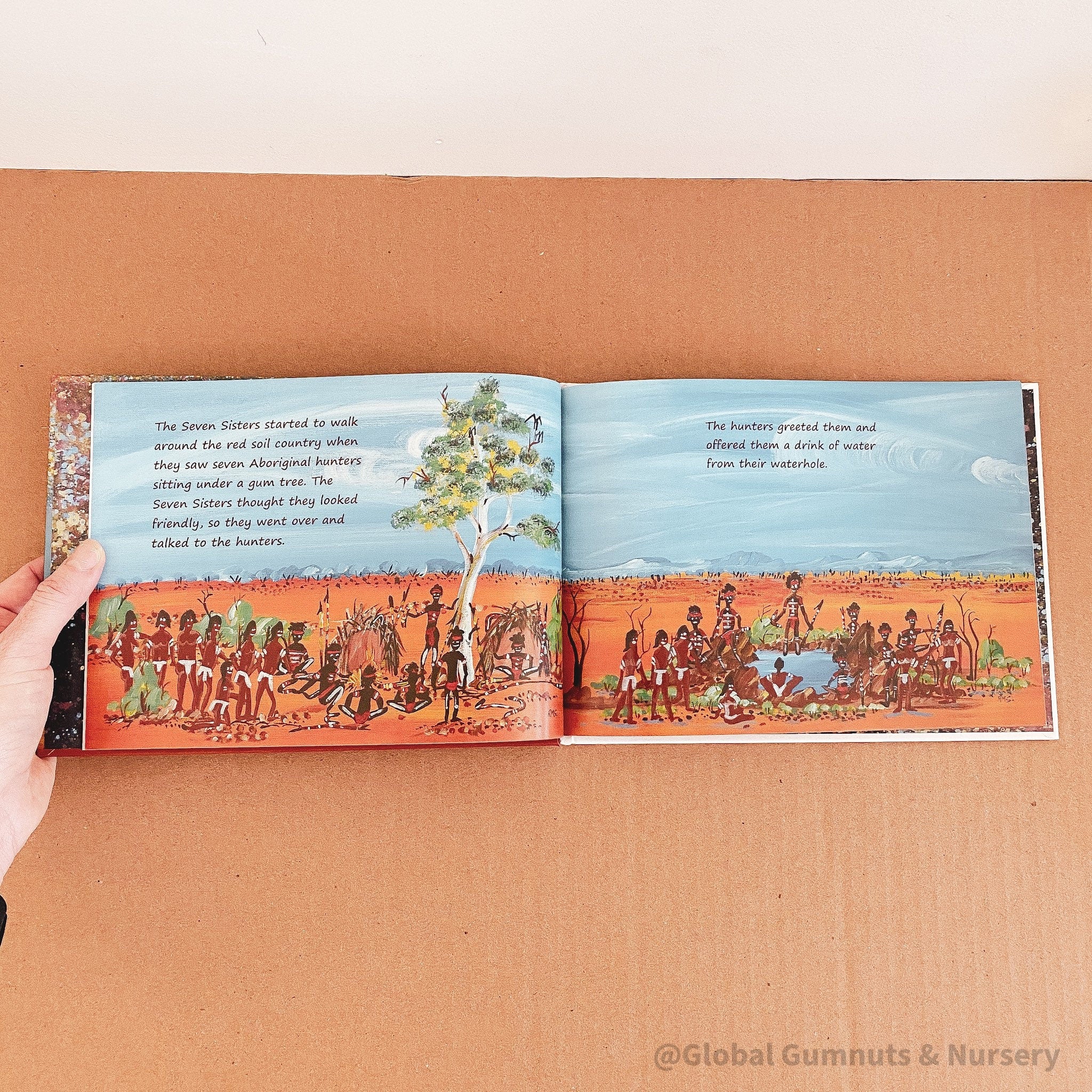 The Seven Sisters, a magical journey with wooden stars and Indigenous dreamtime stories.