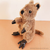 Handcrafted felt quokka, your charming Aussie friend. A small, adorable addition to imaginative play or unique gifts.