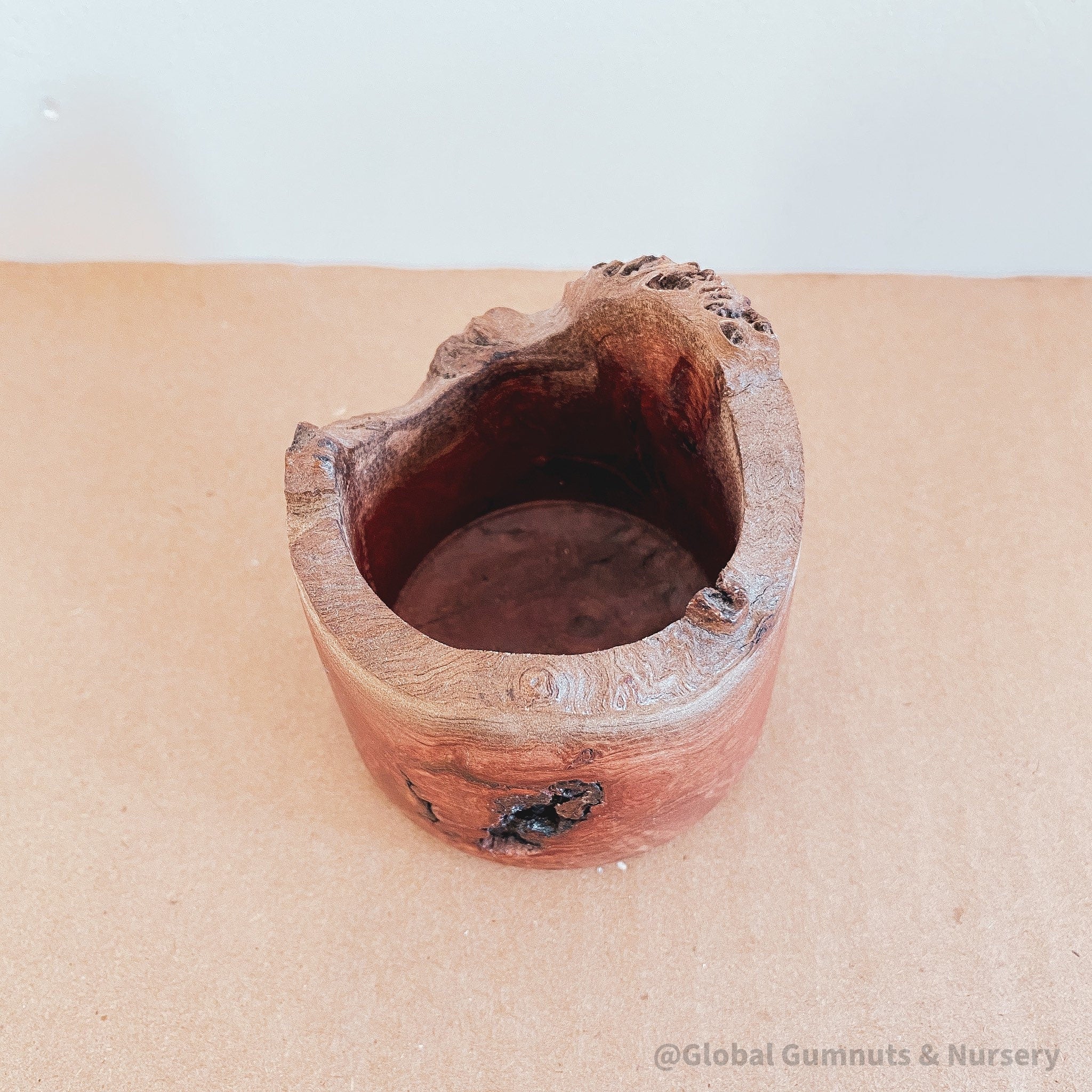 Jarrah Tealight Holder: Unique Jarrah wood tealight holder handmade in Perth.