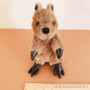 Handcrafted felt quokka, your charming Aussie friend. A small, adorable addition to imaginative play or unique gifts.