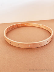 Round mobile wooden baby mobile (18cm), a DIY knitting loom for crafts and baby decor.
