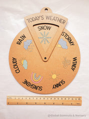 Daily Weather Wheel: Spinner dial for learning about daily weather.