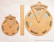 Daily Weather Wheel: Spinner dial for learning about daily weather.