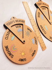 Daily Weather Wheel: Spinner dial for learning about daily weather.