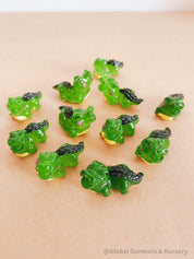 Mini Resin Crocodile Figurine: Miniature resin crocodile for wildlife-themed adventures.