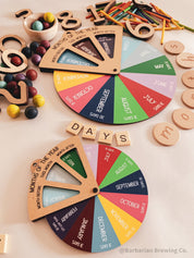 Months of the Year Wheel: Interactive spinner wheel to teach the months.