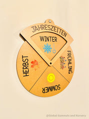 Four Seasons Spinner Dial Wheel: Educational wheel for teaching seasons.