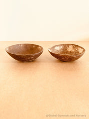 Sensory Coconut Bowl Set – Eco-Friendly Decor: Coconut bowl set with twine handles, ideal for sensory play or rustic home decor.