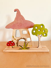 Enchanted Story Scene Set: Fairy garden play set with magical doors and garden elements.