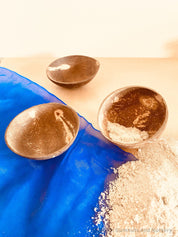 Sensory Coconut Bowl Set – Eco-Friendly Decor: Coconut bowl set with twine handles, ideal for sensory play or rustic home decor.