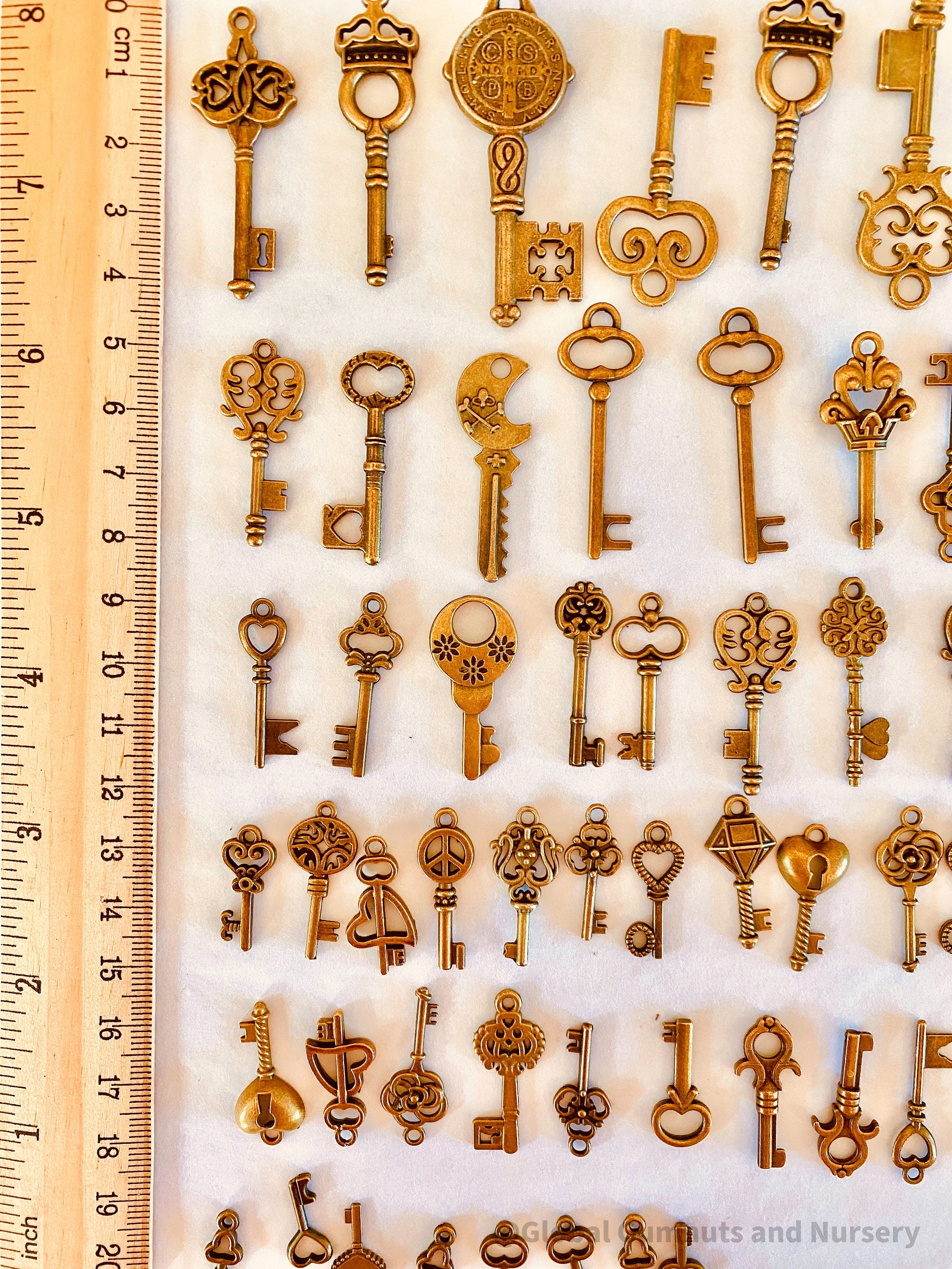 Golden Keys: Decorative Santa, fairy, and elf keys for storytelling or holiday fun.