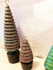Peg people and tree set, hand-painted and crafted by a local wood turner.
