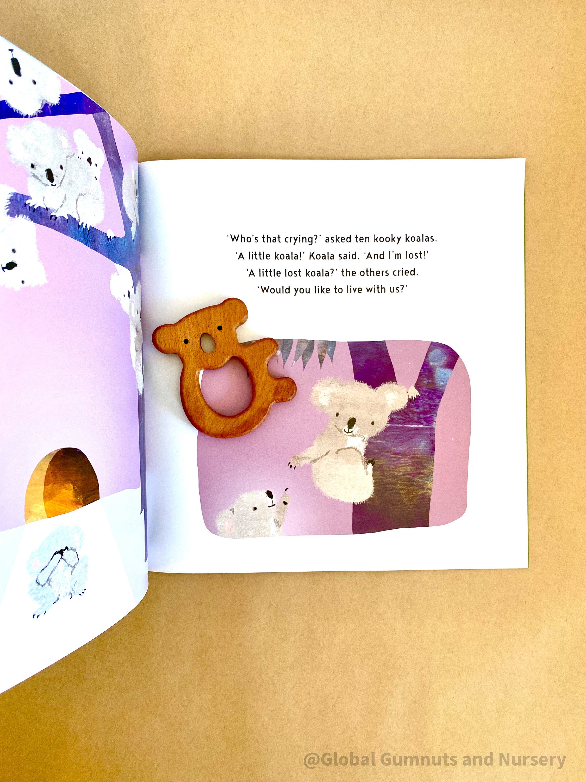 Little Koala Lost Book & Wooden Koala Piece: Storybook with a wooden koala to engage in counting adventures.