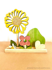 Sunflower Garden Story Stage Collection: Storytelling set with a garden theme for small-world adventures.