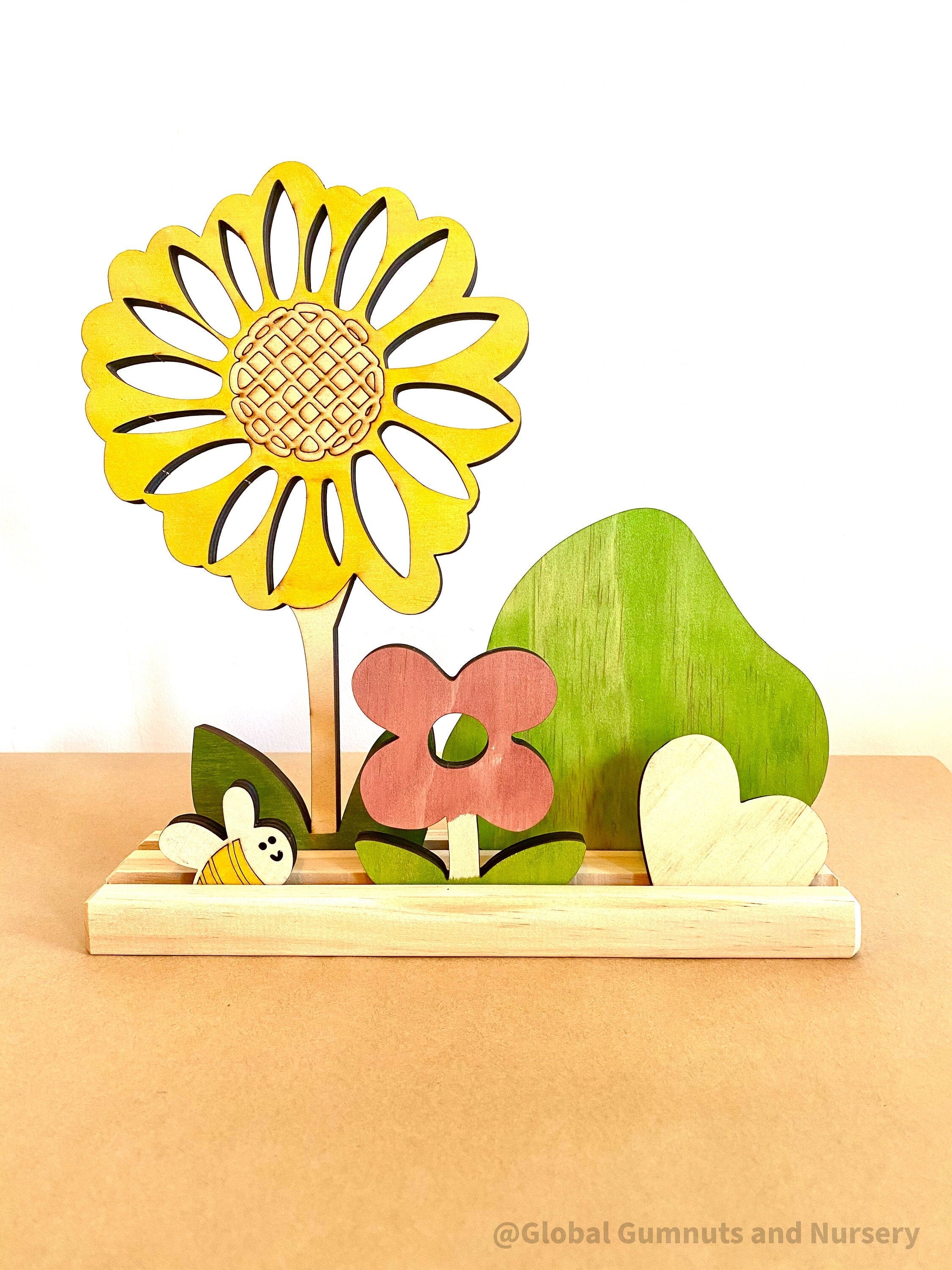 Sunflower Garden Story Stage Collection: Storytelling set with a garden theme for small-world adventures.
