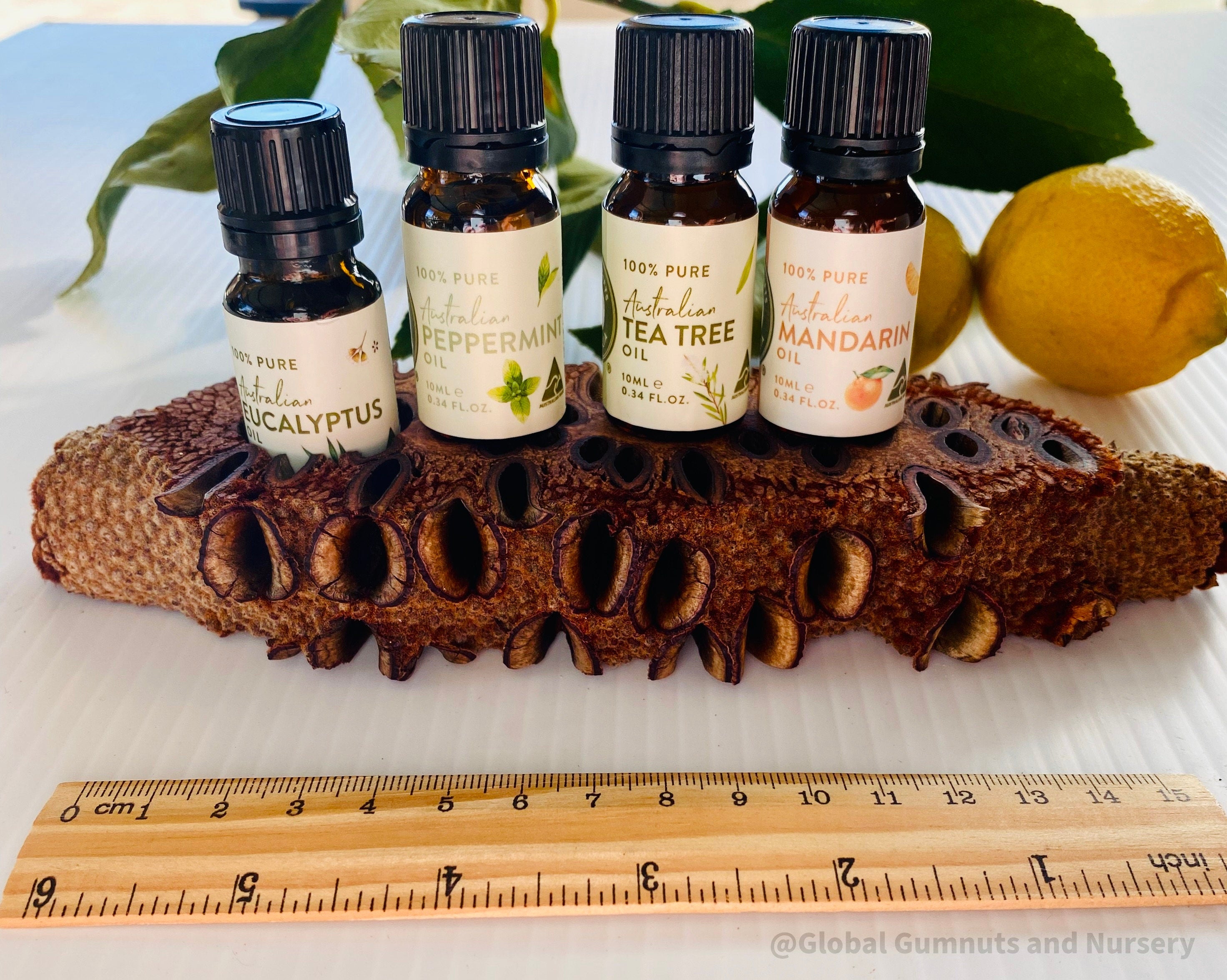 Mandarin Essential Oil: 10ml bottle of pure Australian mandarin essential oil.