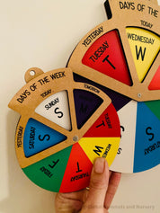 Waldorf Colours of the Day Wheel: MDF wheel with seven colours to represent days of the week.