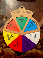 Waldorf Colours of the Day Wheel: MDF wheel with seven colours to represent days of the week.