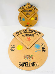 Four Seasons Spinner Dial (French): Learn the seasons in French with this interactive wheel.