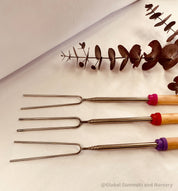 Marshmallow telescopic sticks, ideal for campfire treats or backyard fun.