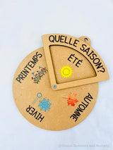 Apprenez en français Les Quatre Saisons avec notre Spinner Dial Wheel