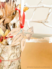 Flowering Gum Ornament: Australian Christmas ornament with flowering gum design.
