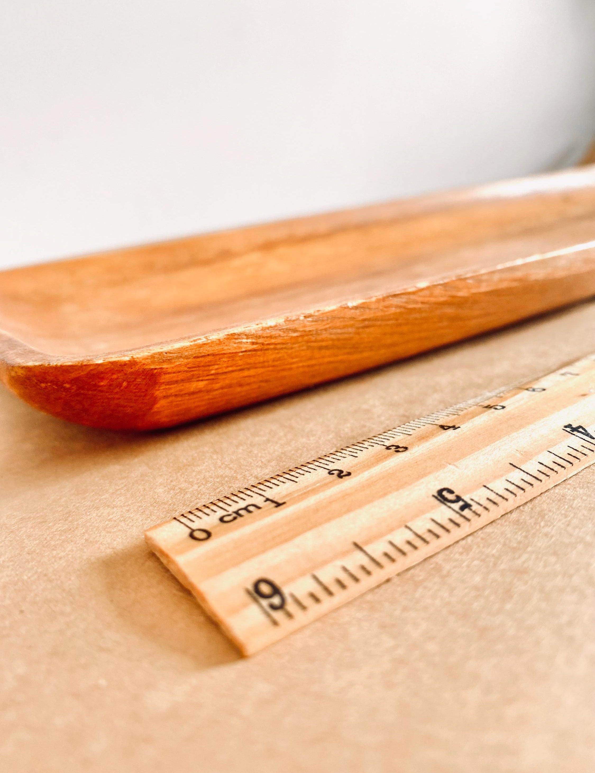 Long Rectangle Wooden Tray: Long wooden tray for sensory setups or sand play.