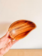 Three Compartment Wooden Tray: Wooden tray with three sections for organizing materials.