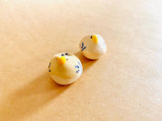 Miniature handcrafted clay chicken, ideal for farmyard-themed decor, dollhouses, or unique handmade gifts.