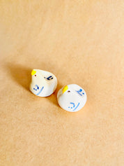 Miniature handcrafted clay chicken, ideal for farmyard-themed decor, dollhouses, or unique handmade gifts.