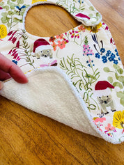 Handmade Wombat Bibs: High-quality handmade bibs featuring a cute wombat design.
