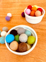 Boules de feutre en pure laine