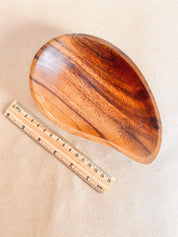 Three Compartment Wooden Tray: Wooden tray with three sections for organizing materials.