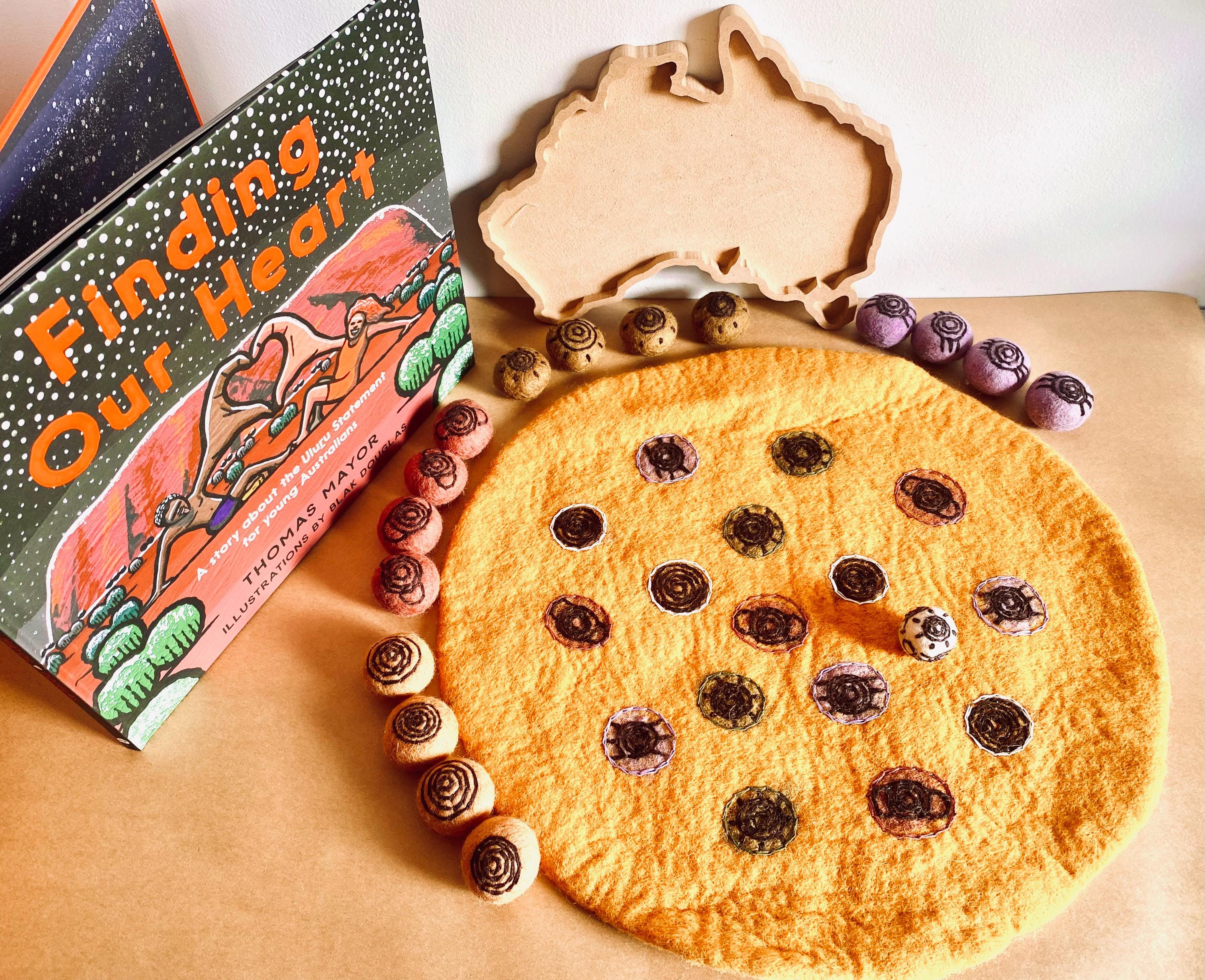 Fun and educational Aboriginal Symbol Game, suitable for all ages to learn and explore Indigenous Australian art and culture.