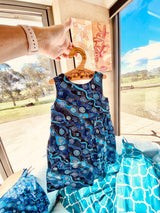 Robe Desert Tracks Bleu