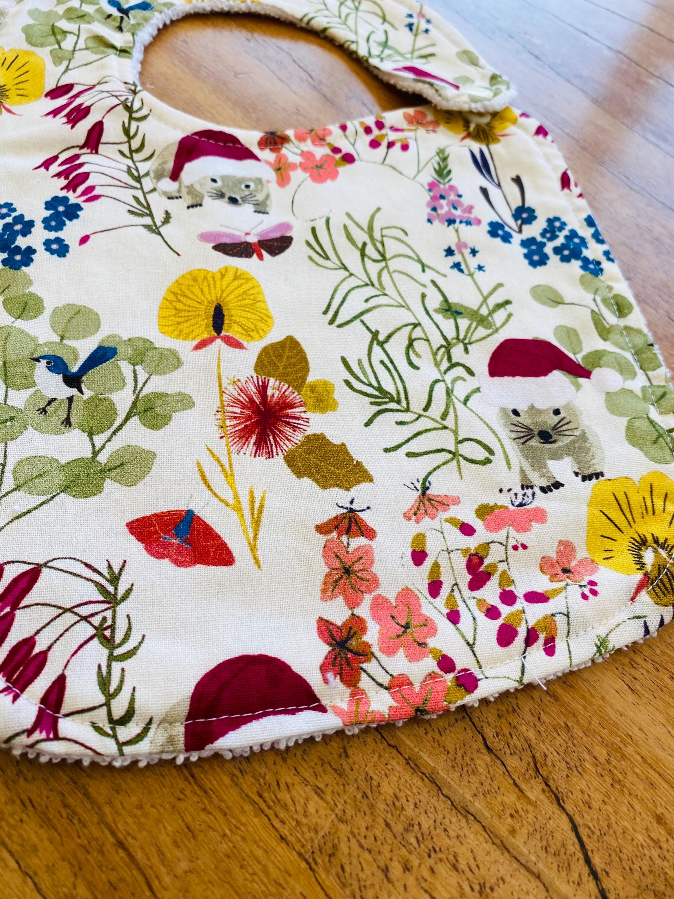 Handmade Wombat Bibs: High-quality handmade bibs featuring a cute wombat design.