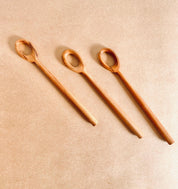 teak bubble wand: wooden wand for bubbles or stirring activities.