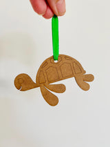 Adorno navideño australiano de tortuga