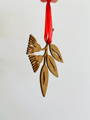 Flowering Gum Ornament: Australian Christmas ornament with flowering gum design.