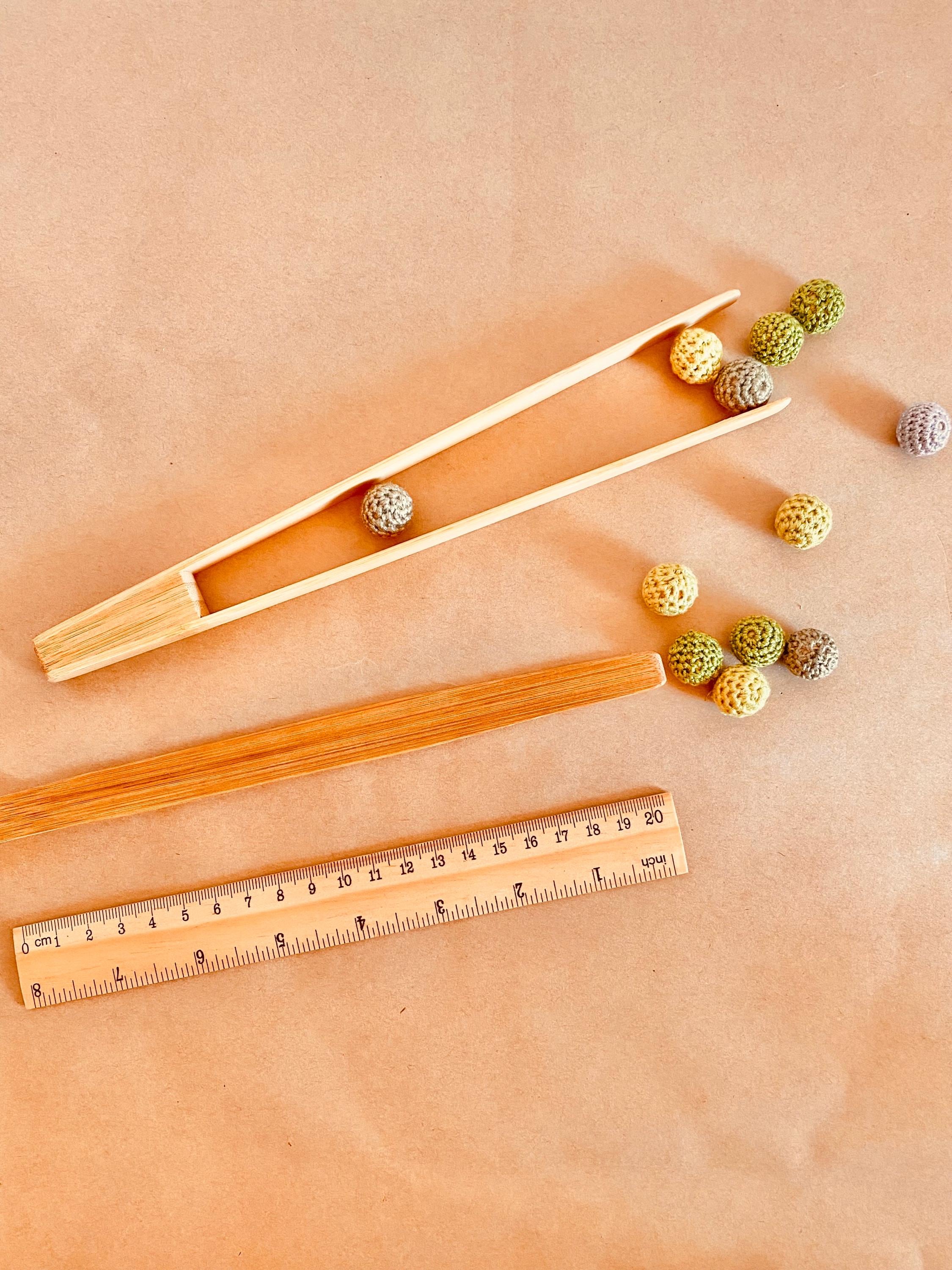 Child-sized wooden long to