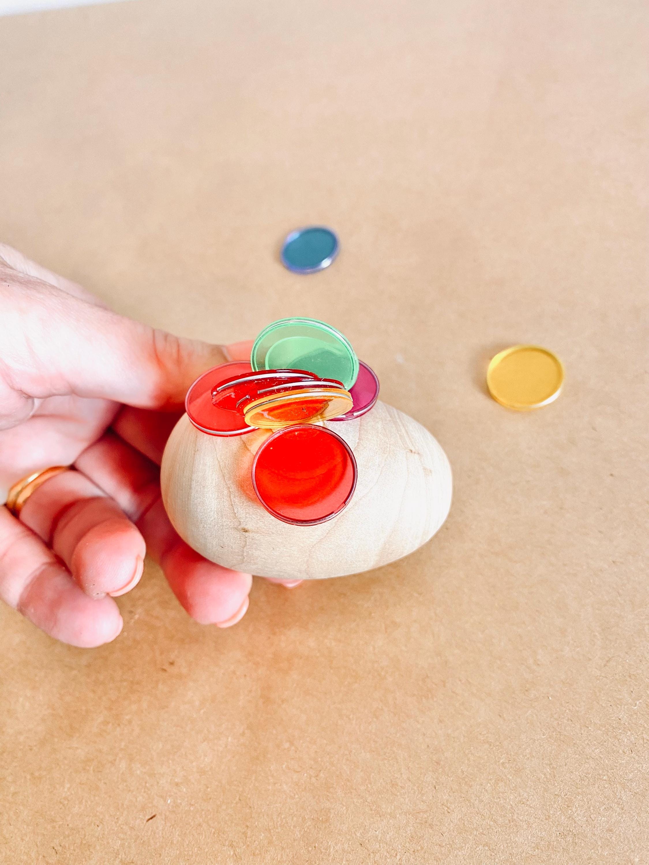 Magnetic wooden eggs, combining fun and educational playtime with a solid wood design.

