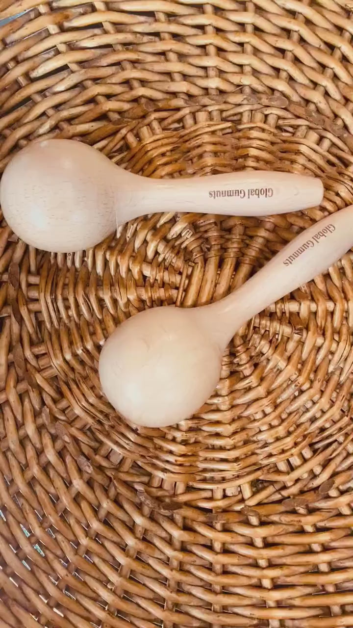 Natural Wooden Maracas (1 Or Set)